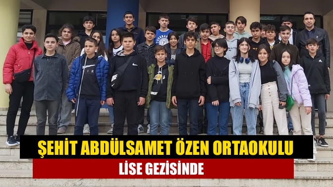 Kandıra Şehit Abdülsamet Özen Ortaokulu 8’nci sınıf öğrencileri, ilimizde bulunan