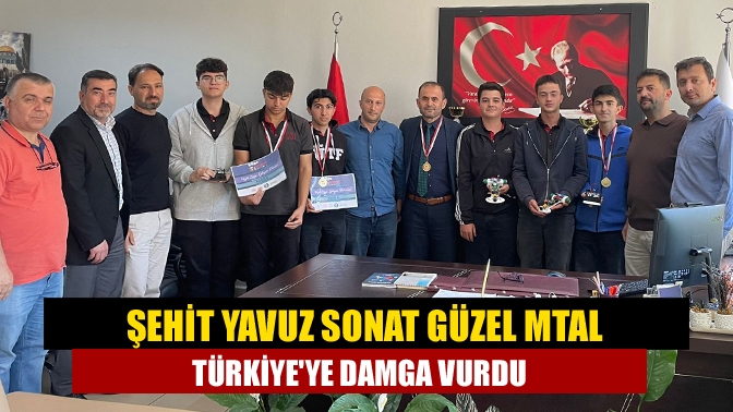 Şehit Yavuz Sonat Güzel MTAL, Gebze’de düzenlenen robot yarışmalarında Mini