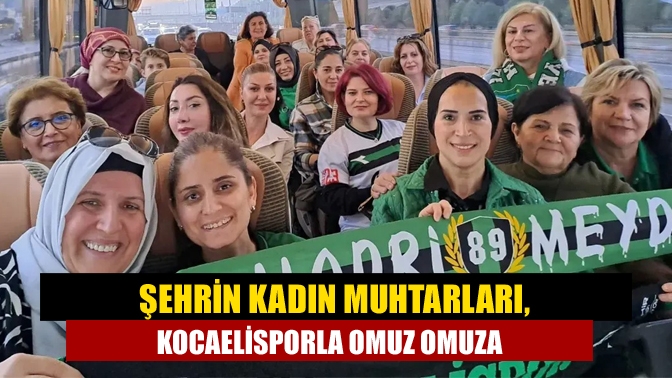 Kocaelispor Kulübü, Karagümrük maçında şehrin kadın muhtarlarını tribünde ağırladı. Galibiyet