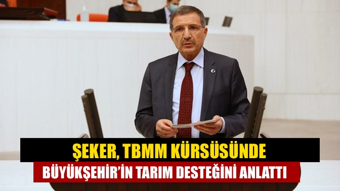 Şeker, TBMM kürsüsünde gündem dışı söz alarak Kocaeli Büyükşehir Belediyesi’nin