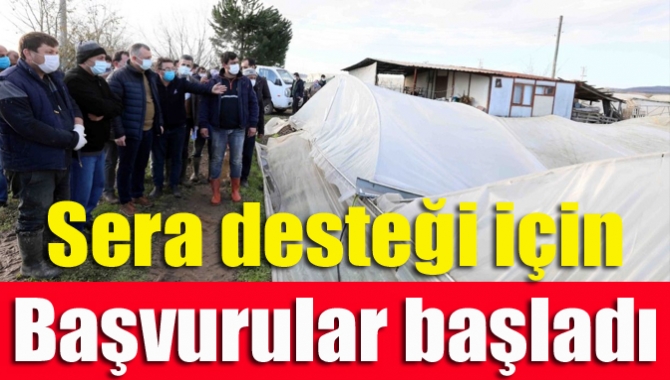 Hava şartlarından dolayı seraları zarar gören İzmitli çiftçiler Tarımsal Hizmetler
