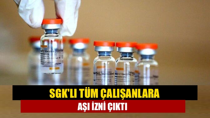 Sağlık Bakanı Fahrettin Koca, SGK'ye kayıtlı tüm çalışanların yarından itibaren