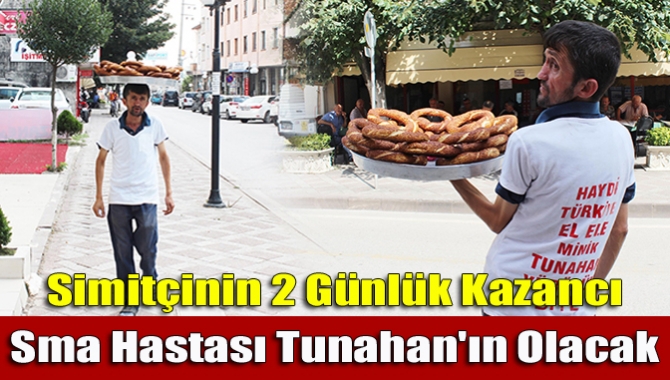 Kandıralı simitçi Erkan Ayan'dan, 3.5 yaşındaki SMA hastası Tunahan Şenyurt'un