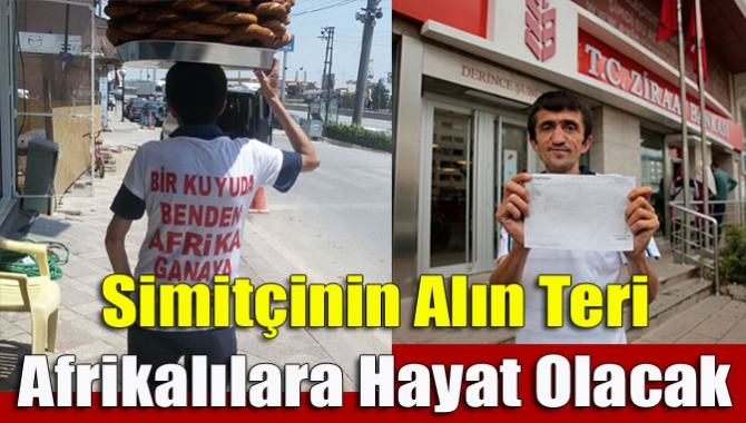 Sıcak havada sokaklarda simit satarken yaşadığı zorluğu düşünerek İHH İnsani