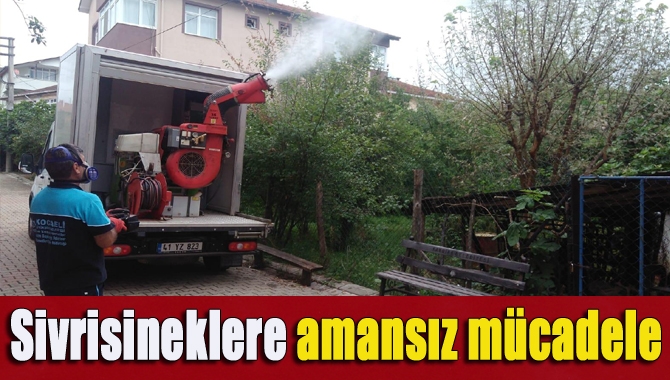 Kocaeli Büyükşehir Belediyesi sivrisineklere karşı kent genelinde etkin mücadele veriyor.