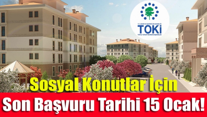TOKİ tarafından hayat geçirilecek olan "100 Bin Yeni Sosyal Konut