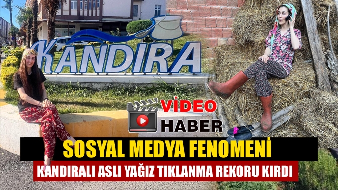 Sosyal medya fenomeni Kandıralı Aslı Yağız ilçemizde Kandıra şivesi katarak