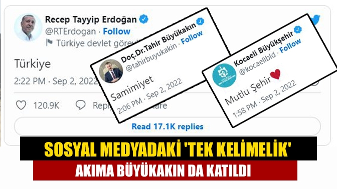 CNN’in yaptığı tek kelimelik paylaşımın viral olmasının ardından Twitter'da, “One