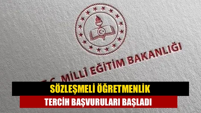 Milli Eğitim Bakanlığı, 2022 Temmuz Sözleşmeli Öğretmenlik Tercih Başvurularının başladığını