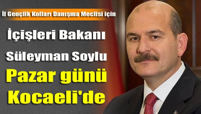 İçişleri Bakanı Süleyman Soylu, İl Gençlik Kolları Danışma Meclisi için