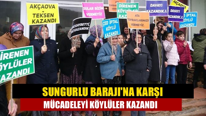 Kandıra Teksen, Akçaova köylerinin tamamen, 16 köyü ise kısmen su