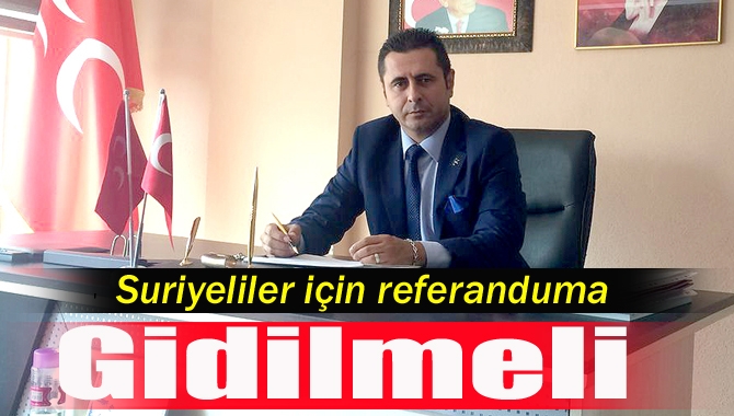 MHP Kandıra İlçe Başkanı Özkan Ayyıldız, Suriyelilere vatandaşlık verilmesine halkın