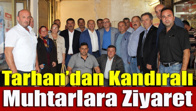 CHP Kocaeli Milletvekili Tahsin Tarhan, Kandıralı muhtarlarla bir araya geldi.