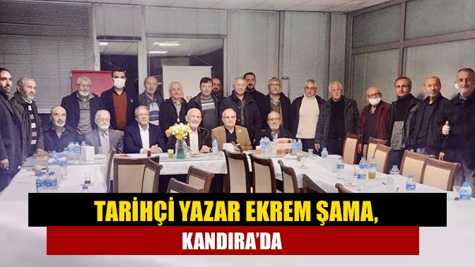 Saadet Partisi Kandıra İlçe Teşkilatı, ilçe divan toplantısında tarihçi yazar