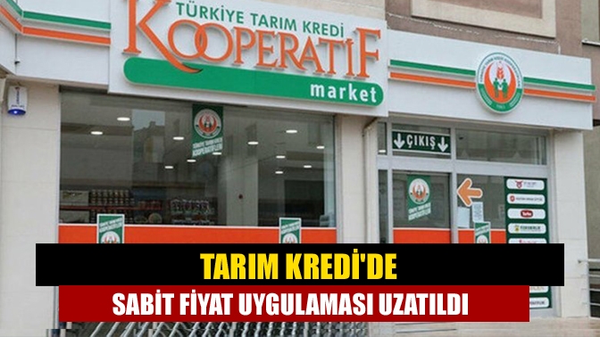Tarım Kredi marketlerindeki, 900 gıda ve temizlik ürününde sabit fiyat