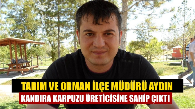 Kandıra Tarım ve Orman İlçe Müdürü Ercan Aydın sosyal medya