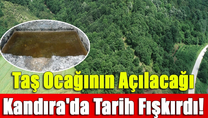 Kandıra Babaköy’de taş ocağı açılacak bölgede Roma Dönemi’ne ait çok