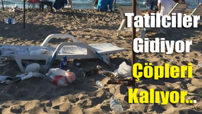 Yerli ve yabancı tatilciler ile günübirlik tatilciler plajlara giderek denizin