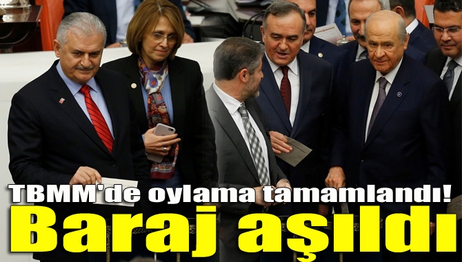 TBMM'de yapılan gizli oylamada anayasa değişikliği teklifinin maddelerinin görüşmelerine geçilmesi
