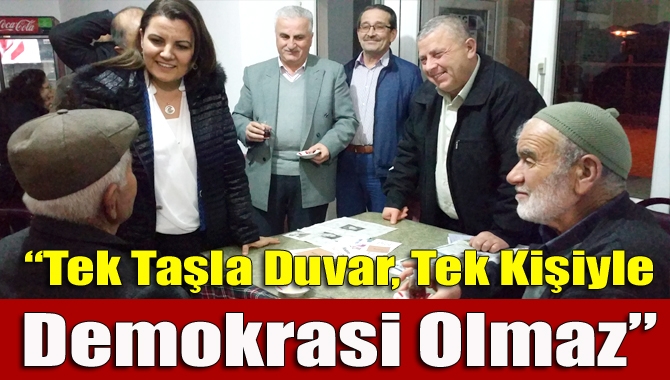 Kandıra Bağırganlı Köyü’nde referandum çalışmaları için köylüleri ziyaret eden CHP