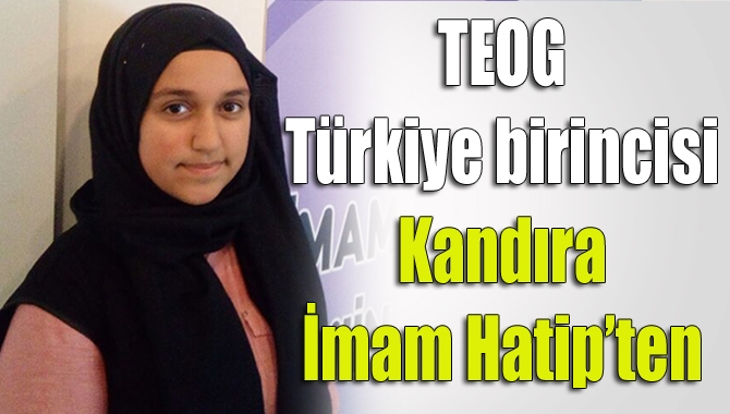 TEOG-2 sınavında tüm soruları doğru cevaplayan Kandıra İmam Hatip Ortaokulu