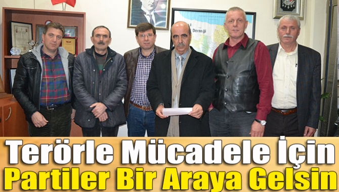 Kocaeli Muhtarlar Derneği terör olayları ile ilgili bir basın açıklaması