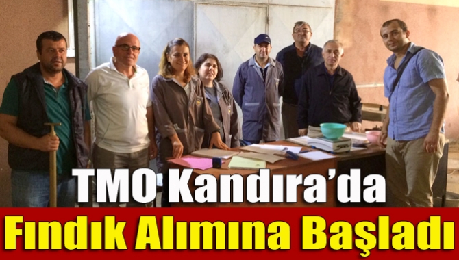Toprak Mahsulleri Ofisi Kandıra’nın Çerçilli Mahallesi’nde açtıkları depoda fındık alımına