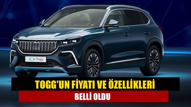 Togg'un 953 bin TL başlangıç fiyatıyla satışa sunulacağı açıklandı. Araç