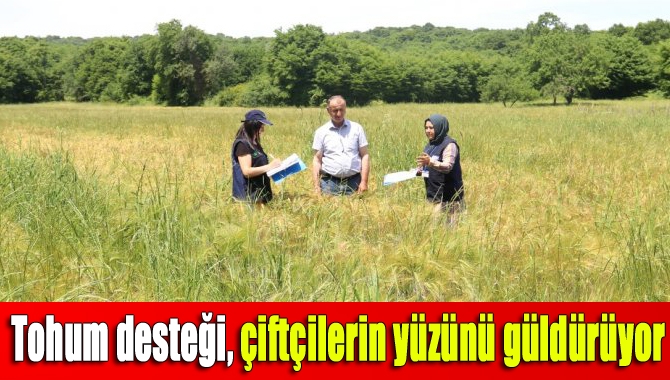 Büyükşehir Belediyesi tarafından yüzde 50 hibe desteğiyle çiftçilere verilen tohumlar,