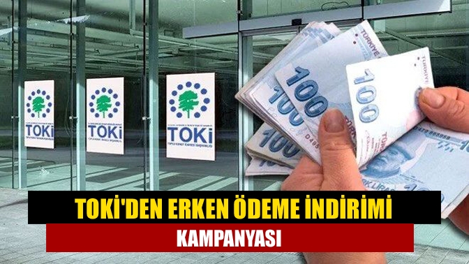 Cumhurbaşkanı Erdoğan, TOKİ'nin erken ödeme indirimi kampanyasının ayrıntılarını açıkladı. TOKİ