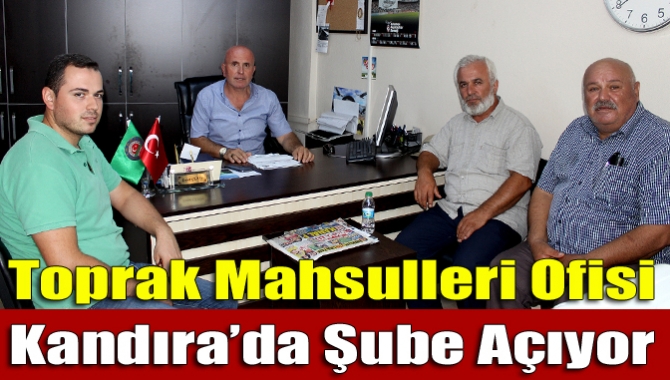 Kandıra Ziraat Odası’nın girişimleri sonucu Toprak Mahsulleri Ofisi Kandıra’da şube