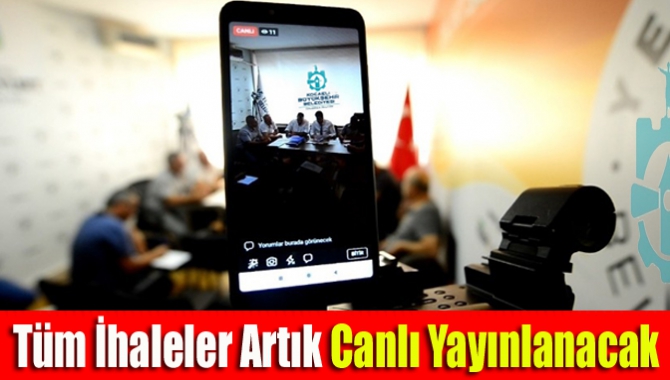 Başkan Tahir Büyükakın, Büyükşehir Belediyesi’nde yapılacak ihalelerin tamamının canlı olarak