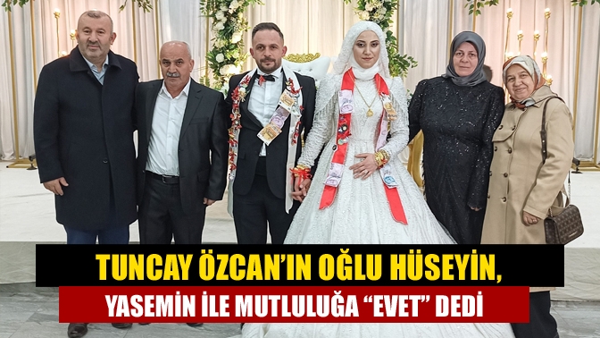 Kandıra'nın tanınan isimlerinden Tuncay Özcan'ın oğlu Hüseyin ve Yasemin, önceki