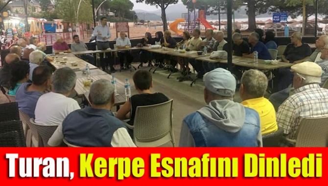 Kandıra Belediye Başkanı Adnan Turan, Kerpe esnafı ile bir araya