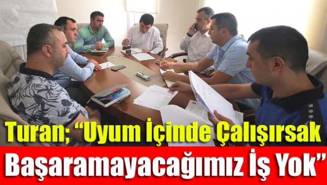 Kandıra Belediye Başkanı Adnan Turan, “Belediye birimlerimiz olarak uyum içinde