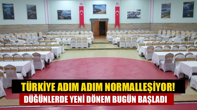 Koronavirüs salgını nedeniyle bir süre yapılamayan nikah törenleri ile düğünler,