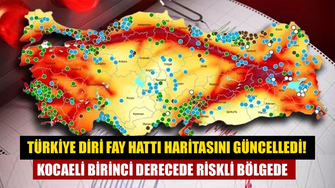 MTA, yenilenmiş diri fay hattı haritasını paylaştı. Diri fay hatları
