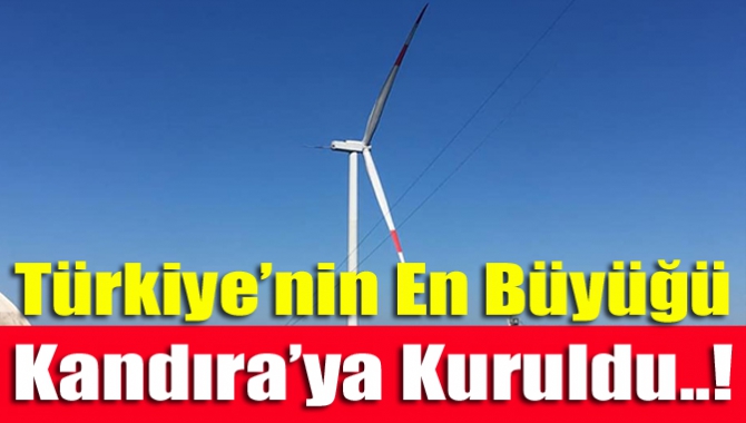 Çamkonak Mahallesi Lahana Mevkiine kurulan ve kurulum çalışması biten rüzgar