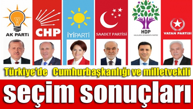 Türkiye'de sandıkların %98'i açıldı. Açılan sandıklara ve kesin olmayan verilere