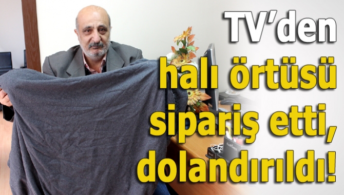 Kandıra’nın tanınmış simalarından Ramazan Canlı, bir televizyon kanalından halı örtüsü