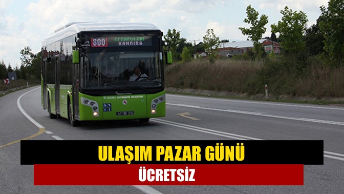 Kocaeli Büyükşehir Belediyesi, 29 Ekim Cumhuriyet Bayramı’nda vatandaşların ulaşımlarını sorunsuz