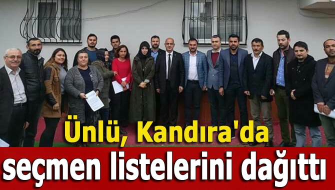 MHP İl Başkanı Aydın Ünlü, Kandıra merkezdeki mahelle başkanlarını ve