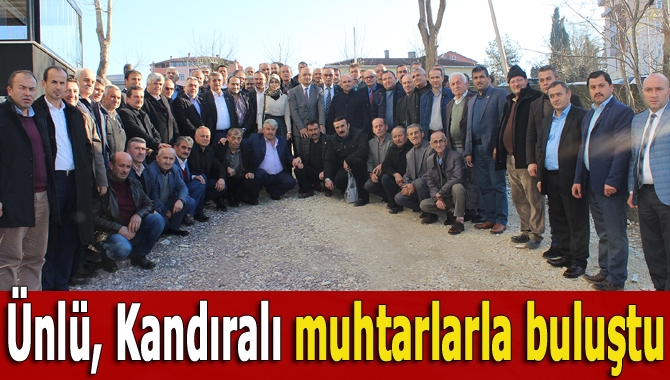 MHP İl Başkanı Aydın Ünlü, Kandıralı muhtarları kahvaltı programında ağırladı.