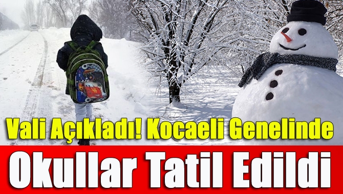 Kocaeli'de bu geceden itibaren etkili olacak kar yağışı nedeniyle yarın