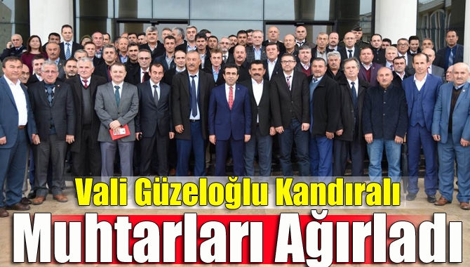 Kandıra ilçesi muhtarlar 2’nci toplantısında konuşan Vali Hasan Basri Güzeloğlu,