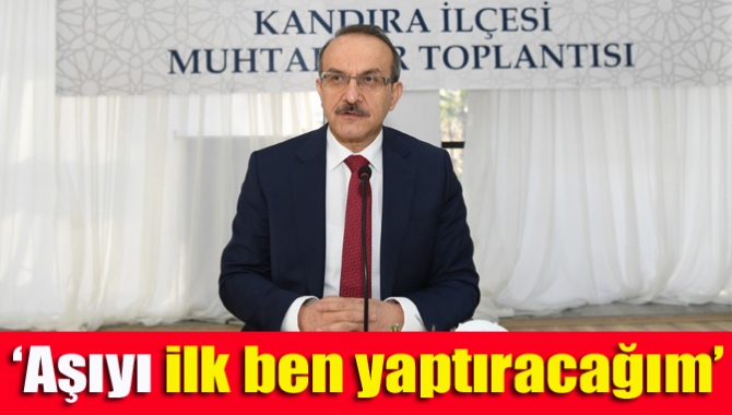 Vali Seddar Yavuz, Kandıra Namazgah Kültür Merkezinde muhtarlarla toplantı yaptı.