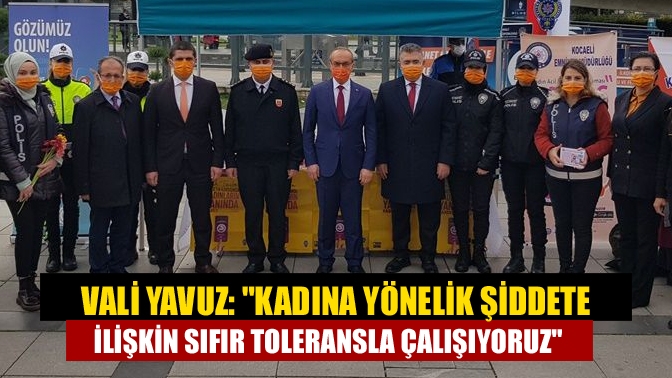 Kocaeli'de, kadına ve aile bireylerine yönelik yapılan şiddette dikkat çekmek