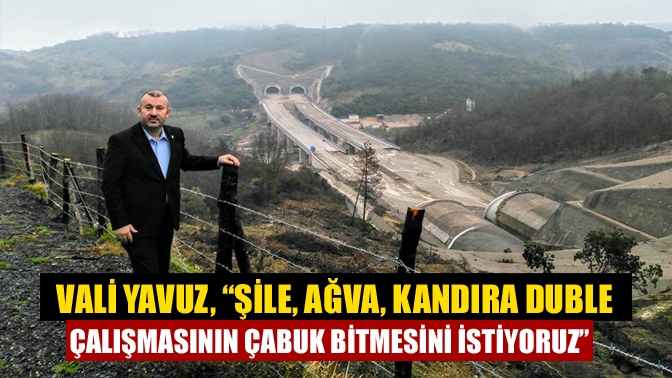 İl Koordinasyon Kurulu Toplantısında konuşan Vali Seddar Yavuz, Kandıra yolu