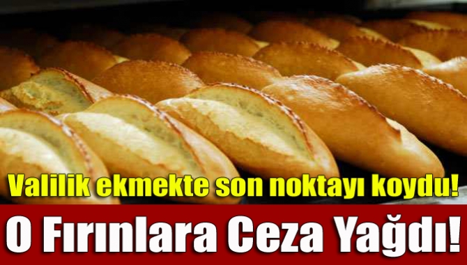 Kocaeli Valiliği, denetlenen 51 fırından 40'ına ceza yazıldığını açıkladı