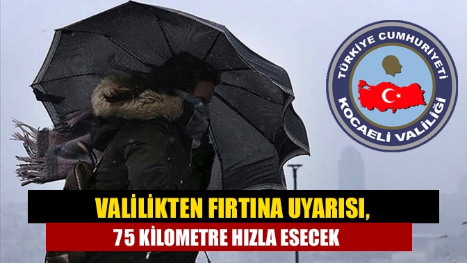Kocaeli Valiliği, Meteoroloji’nin verilerine göre Batı Karadeniz’de denizde etkili olması